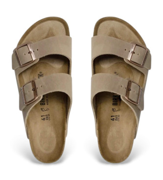 Birkenstock Sandali normali Arizona Leoi in pelle marrone