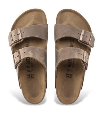 Birkenstock Normal Arizona Leoi brune ldersandaler Normal Arizona Leoi brune