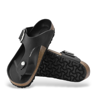 Birkenstock SandaliGizeh Big Buckle Pelle oliata (Vestibilità Stretta) nero