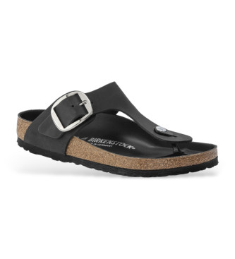 Birkenstock Sandalen Gizeh Grote Gesp Natuurlijk Zwart