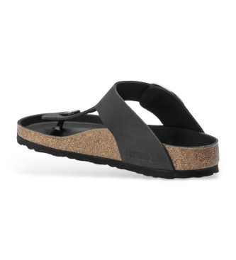 Birkenstock Sandalen Gizeh Grote Gesp Natuurlijk Zwart