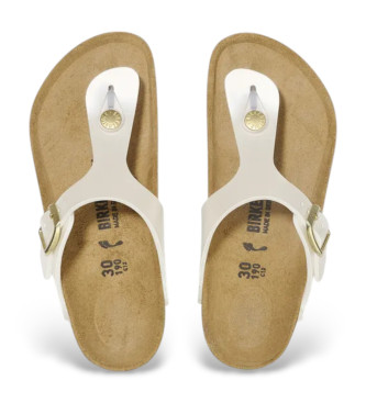 Birkenstock Sandalias Gizeh Birko Flor blanco