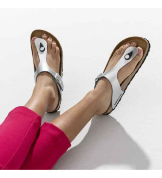 Birkenstock Gizeh Birko-Flor Sandals silver