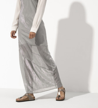 Birkenstock Sandali Gizeh Birko-Flor (Vestibilità Regolare) taupe