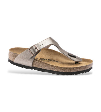 Birkenstock Sandali Gizeh Birko-Flor (Vestibilità Regolare) taupe
