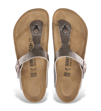 Birkenstock Sandali Gizeh Birko-Flor (Vestibilità Regolare) taupe