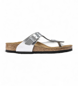 Birkenstock Otroški sandali Gizeh Birko-Flor Silver