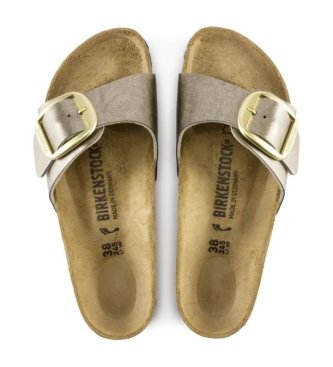 Birkenstock Sandalen Madrid Big Buckle (Smalle Pasvorm) Taupe