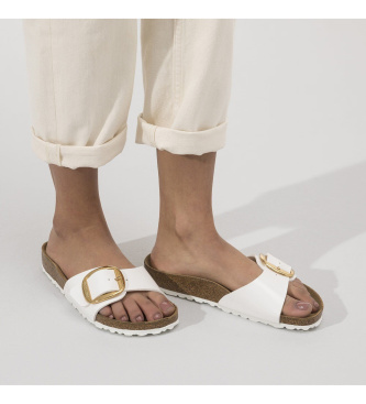 Birkenstock Sandali Madrid Big Buckle Birko-Flor (Vestibilità Stretta) bianco