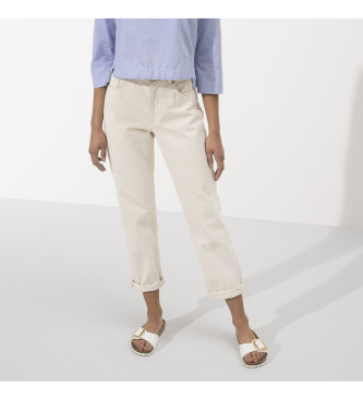 Birkenstock Sandali Madrid Big Buckle Birko-Flor (Vestibilità Stretta) bianco