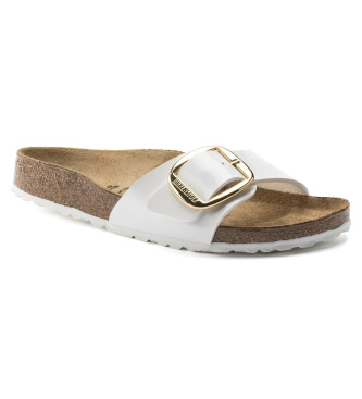Birkenstock Sandali Madrid Big Buckle Birko-Flor (Vestibilità Stretta) bianco