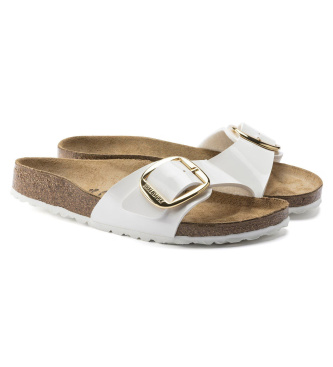 Birkenstock Sandali Madrid Big Buckle Birko-Flor (Vestibilità Stretta) bianco