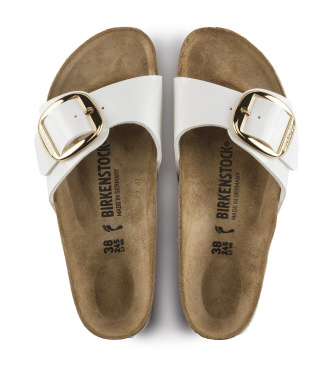 Birkenstock Sandali Madrid Big Buckle Birko-Flor (Vestibilità Stretta) bianco