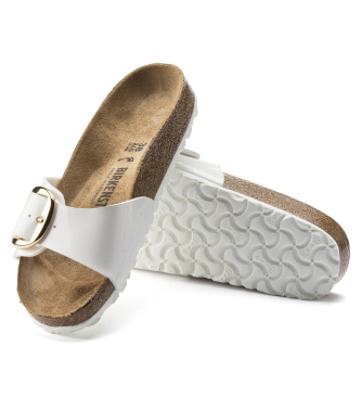 Birkenstock Sandali Madrid Big Buckle Birko-Flor (Vestibilità Stretta) bianco