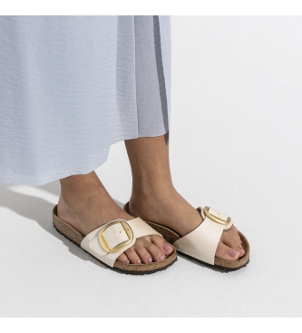 Birkenstock Sandals Madrid Big Buckle pearl white