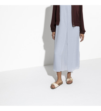 Birkenstock Sandals Madrid Big Buckle pearl white