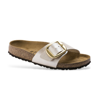 Birkenstock Sandals Madrid Big Buckle pearl white