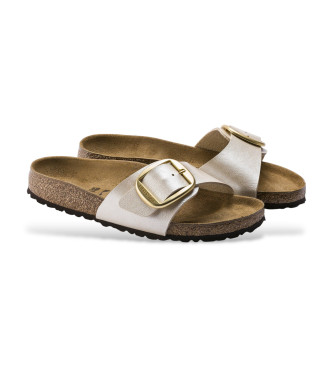 Birkenstock Sandals Madrid Big Buckle pearl white