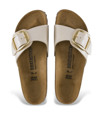 Birkenstock Sandals Madrid Big Buckle pearl white