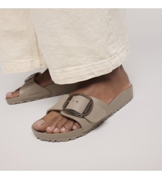 Birkenstock Sandali Madrid Big Buckle EVA (Ozek model) sivo-rjava barva taupe