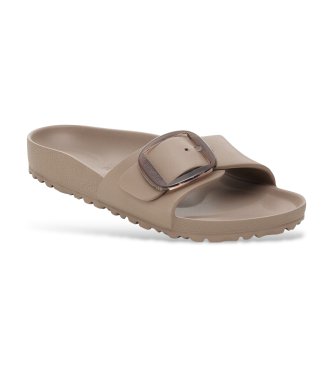 Birkenstock Sandali Madrid Big Buckle EVA (Ozek model) sivo-rjava barva taupe