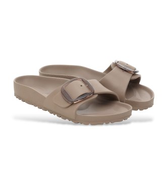 Birkenstock Sandali Madrid Big Buckle EVA (Ozek model) sivo-rjava barva taupe