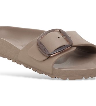 Birkenstock Sandali Madrid Big Buckle EVA (Ozek model) sivo-rjava barva taupe
