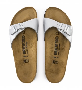 Birkenstock Sandały Madrid srebrne