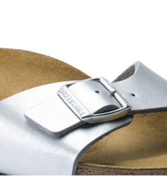 Birkenstock Sandały Madrid srebrne