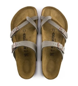 Birkenstock Sandali Mayari Birkibuc (Vestibilità Regolare) pietra