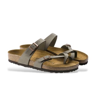 Birkenstock Sandali Mayari Birkibuc (Vestibilità Regolare) pietra