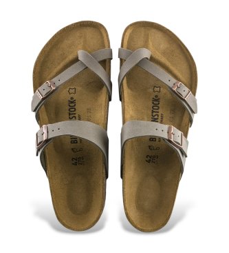 Birkenstock Sandali Mayari Birkibuc (Vestibilità Regolare) pietra