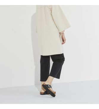 Birkenstock SandaliGizeh Big Buckle Pelle oliata (Vestibilità Stretta) nero