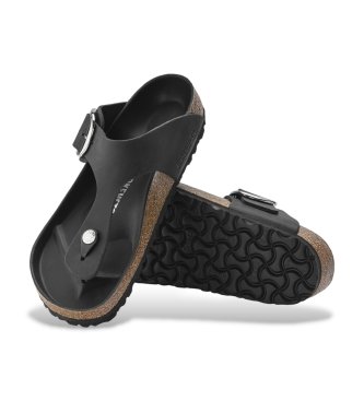 Birkenstock SandaliGizeh Big Buckle Pelle oliata (Vestibilità Stretta) nero