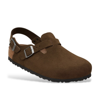 Birkenstock Sabots en cuir Tokio marron
