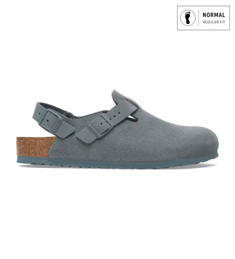 Birkenstock Träskor i läder Tokio (Normal passform) grå