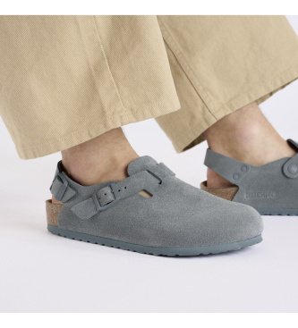 Birkenstock Träskor i läder Tokio (Normal passform) grå