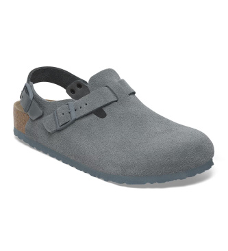 Birkenstock Träskor i läder Tokio (Normal passform) grå