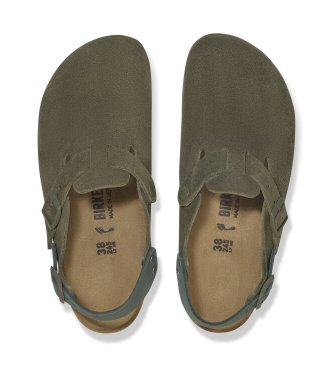 Birkenstock Lädertofflor Tokyo (Normal passform) grön