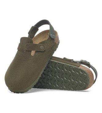 Birkenstock Lädertofflor Tokyo (Normal passform) grön