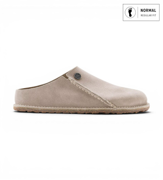 Birkenstock Sapatilhas de Pele Zermatt Premium (Ajuste Regular) bege