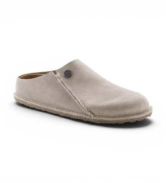 Birkenstock Sapatilhas de Pele Zermatt Premium (Ajuste Regular) bege