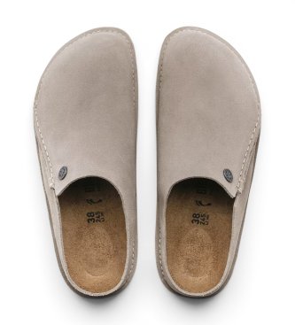 Birkenstock Sapatilhas de Pele Zermatt Premium (Ajuste Regular) bege