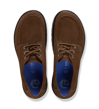 Birkenstock Zapatos de Piel Highwood Moc (Ajuste Regular) marrón