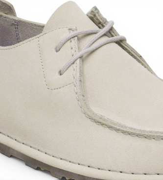 Birkenstock Skórzane buty Utti Lace (Standardowe dopasowanie) w kolorze złamanej bieli
