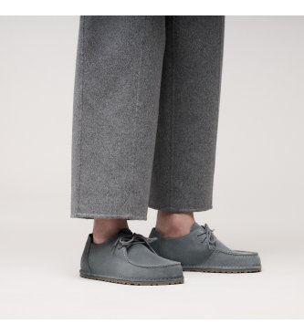 Birkenstock Leder-Schuhe Utti Lace (Regular Fit) grau