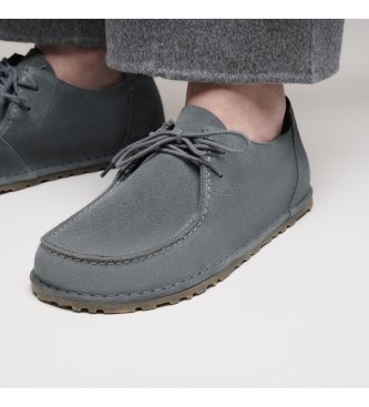 Birkenstock Leder-Schuhe Utti Lace (Regular Fit) grau