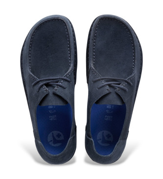 Birkenstock Sapatos de Couro Utti Lace (Ajuste Regular) marinho