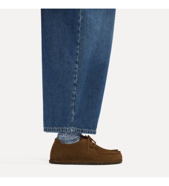Birkenstock Zapatos de Piel Utti Lace (Ajuste Regular) marrón
