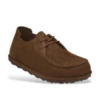 Birkenstock Zapatos de Piel Utti Lace (Ajuste Regular) marrón